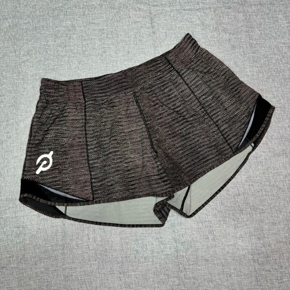 Lululemon Peloton Limitless Hotty Hot Athletic Shorts Special Edition Size 12 - Picture 7 of 10